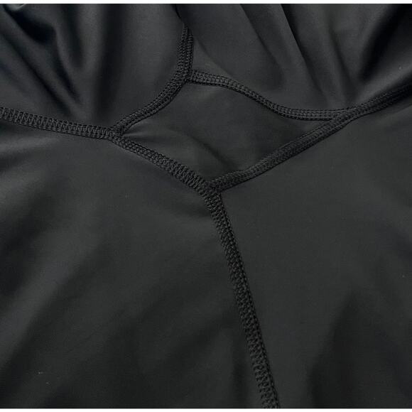 ADIDAS  TECHFIT CLIMALITE HI-RISE ACTIVEWEAR CAPRIS, WOMENS, L, BLACK-TEAL TRIM - Picture 5 of 12